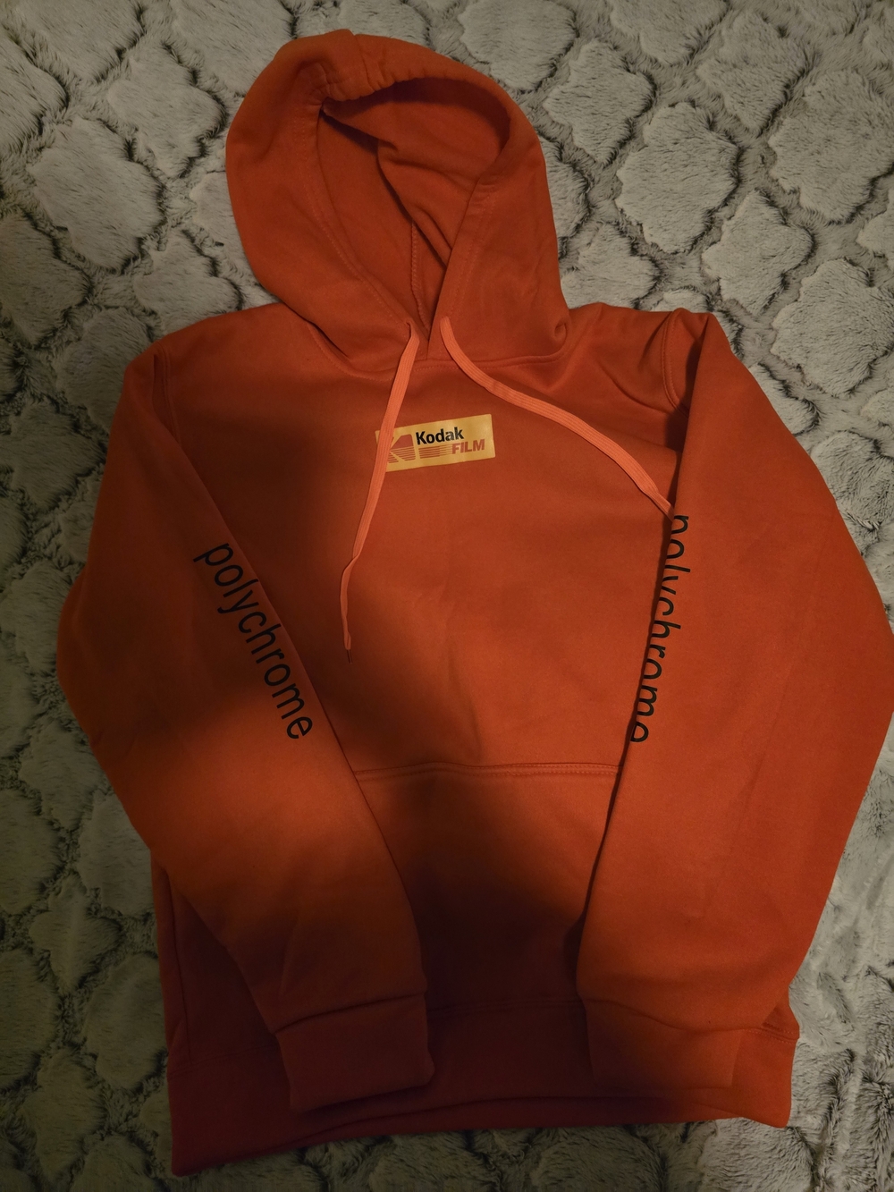 Kodak Film Polychrome Orange Graphic Hoodie Sz S NWOT